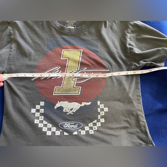 Mighty Fine Ford Mustang Crop Top Tshirt XS - Picture 4 of 5